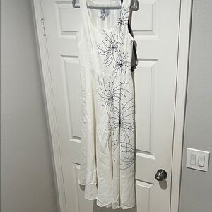 Adrianna Papell Dress with Black Floral Design